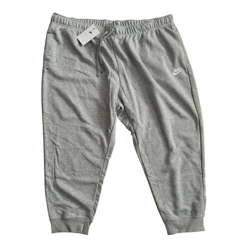 NWT NIKE Women's Plus Size Standard Fit Mid Rise Sweatpants Jogger Gray Pants